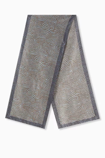 Printed Stole in Silk