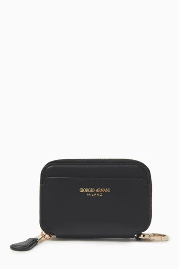 Small Zip Wallet in Leather