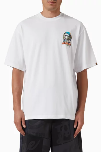 Graphic Ape Logo T-shirt in Cotton