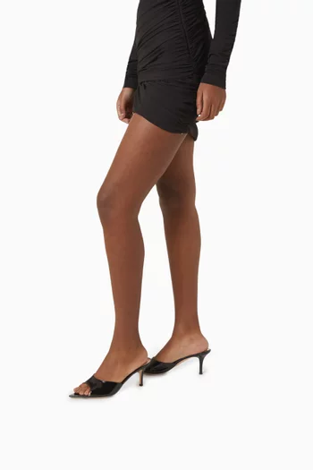 Elle 70 Mule Sandals in Patent Leather