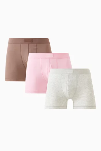 Cotton 3" Boxer Briefs, Set of 3