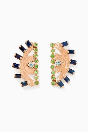 Ya Ein Najlaa Multi-stone Earrings in 18kt Rose Gold