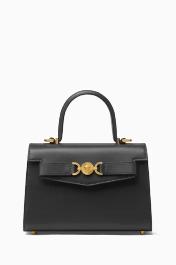 Small Medusa 95 Top-handle Bag in Leather