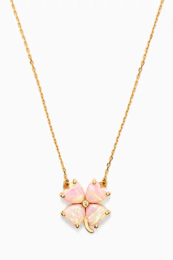 Oh Clover! Necklace in 18kt Gold