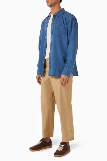 Button-up Shirt in Denim