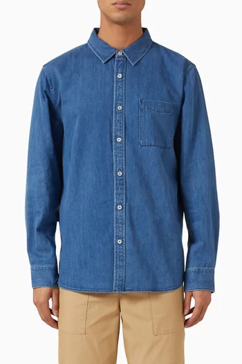 Button-up Shirt in Denim