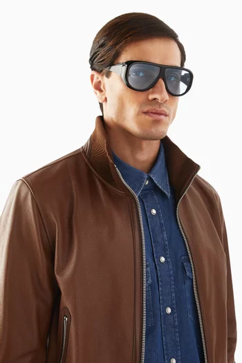 Gambia Oversized Sunglasses in Acetate