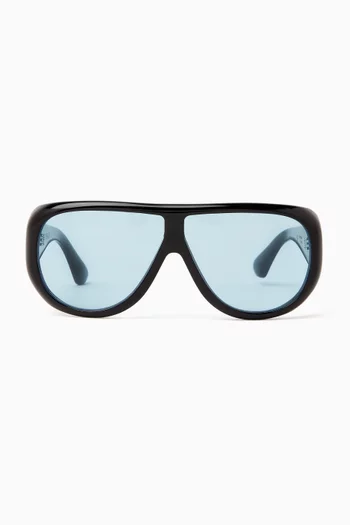 Gambia Oversized Sunglasses in Acetate