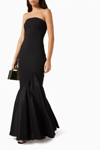 Rayne Mermaid Gown in Crepe