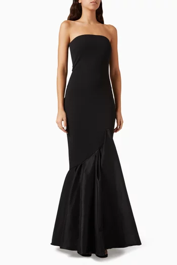 Rayne Mermaid Gown in Crepe