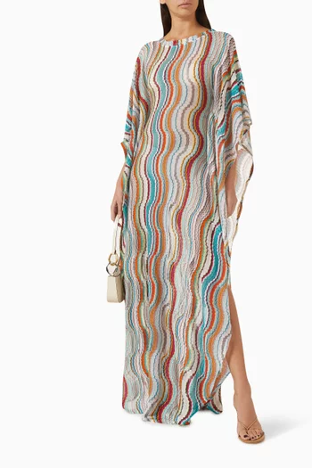 Printed Cover-up Maxi Dress