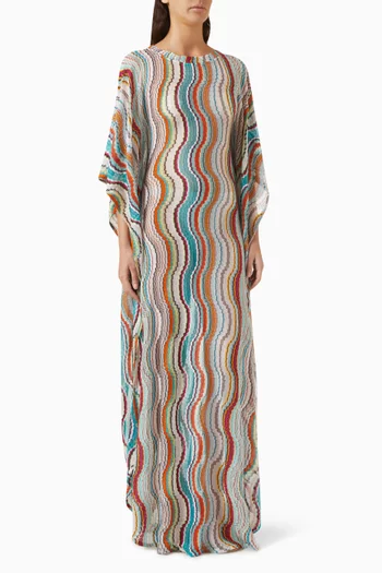 Printed Cover-up Maxi Dress