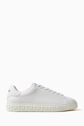 Greca Sneakers in Leather