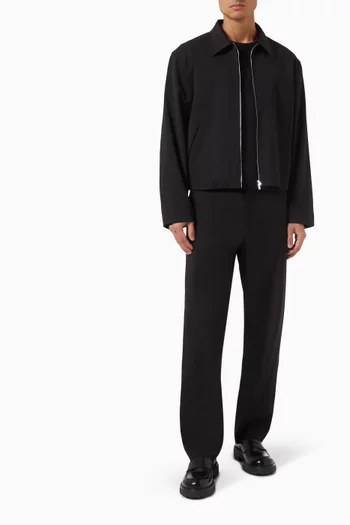 Zip Mini Jacket in Wool