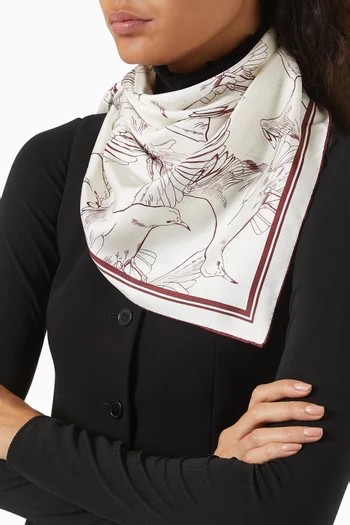 Printed Scarf in Silk