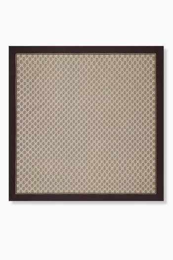 GG Square Scarf in Silk