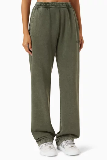 Embroidered Sweatpants in Cotton-jersey