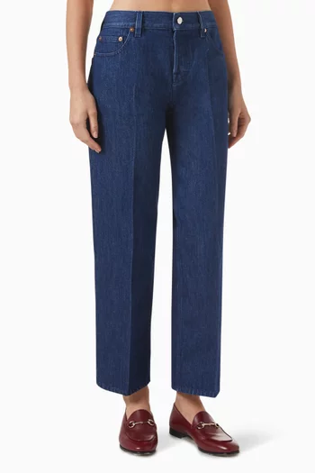 Straight-leg Jeans in Denim