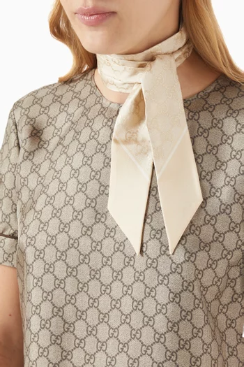 GG Neck Bow in Silk
