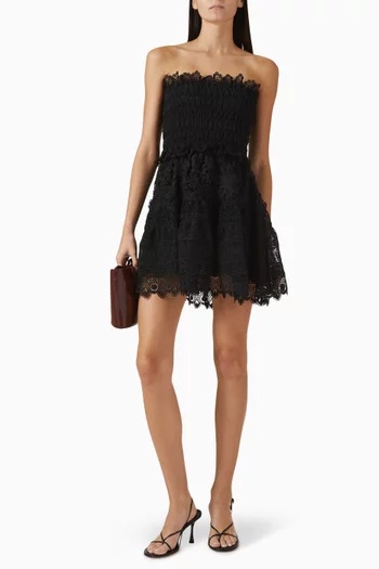 Vallarta Embroidered Mini Dress in Cotton