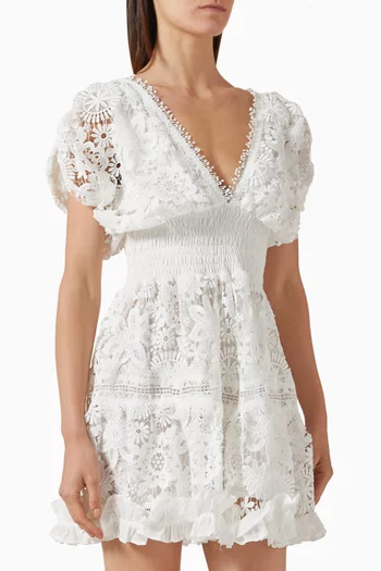 فستان مورانا قصير مزيج قطن