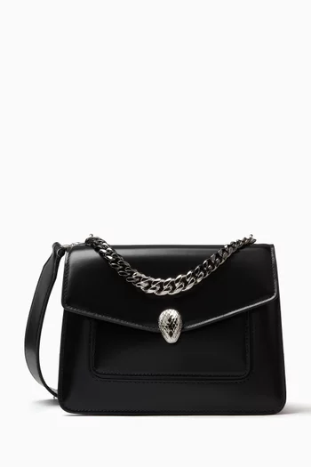 Serpenti Forever Chain Crossbody Bag in Nappa