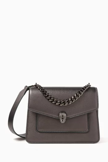 Serpenti Forever Chain Crossbody Bag in Nappa