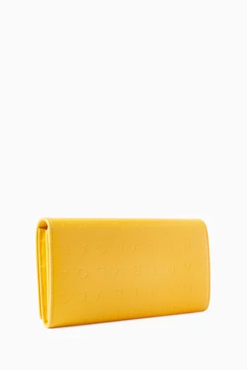Large Logo Infinitum Wallet in Calf Leather