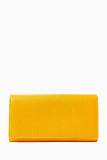 Large Logo Infinitum Wallet in Calf Leather