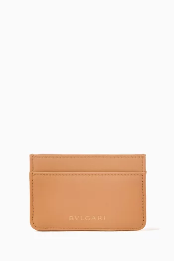 Serpenti Cabochon Card Holder in Leather