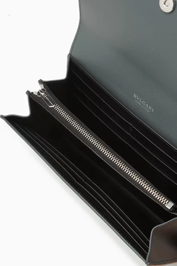 Large Logo Infinitum Wallet in Calf Leather