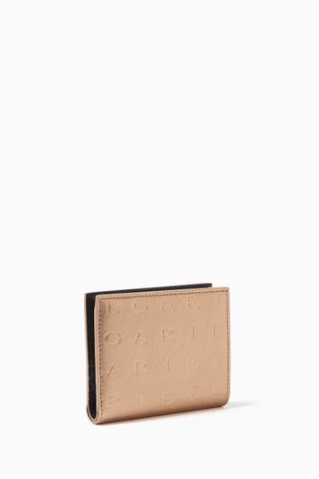 Logo Infinitum Compact Wallet in Leather
