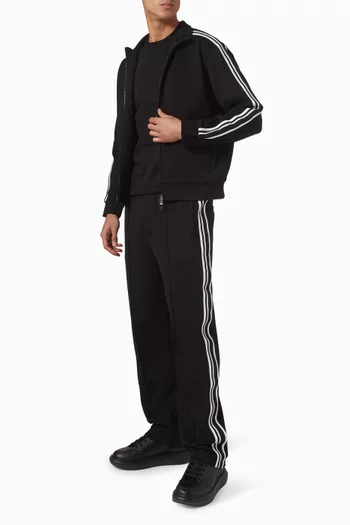 Logo Tape Track Jacket in Jersey