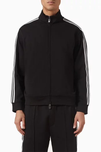Logo Tape Track Jacket in Jersey