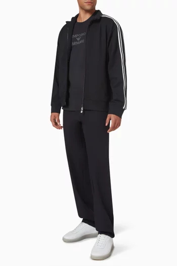 Logo Tape Track Jacket in Jersey