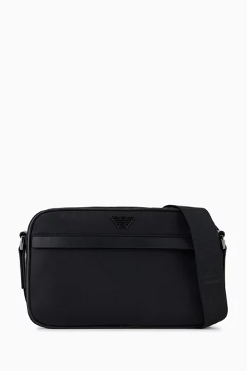 Eagle Logo Crossbody Bag in Nylon