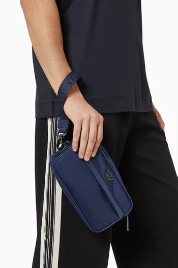 Eagle Logo Wash Bag in Nylon