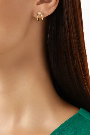 Odile Hoop Earrings in 18kt Gold-plated Sterling Silver