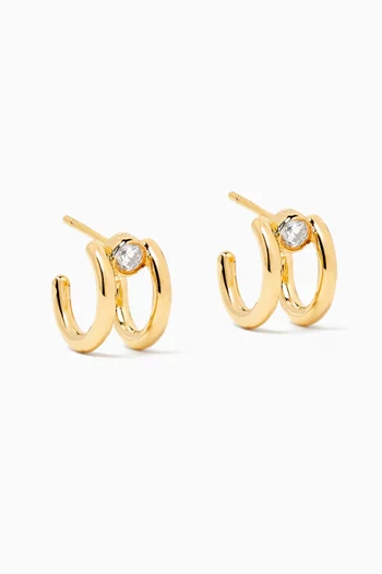 Odile Hoop Earrings in 18kt Gold-plated Sterling Silver