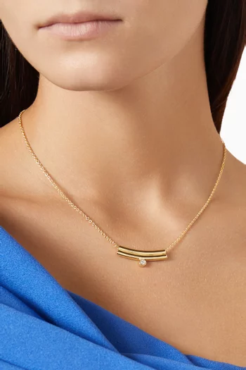 Odile Pedant Necklace in 18kt Gold-plated Sterling Silver