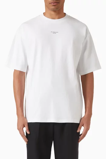 Le T-shirt Slogan Classique in Cotton