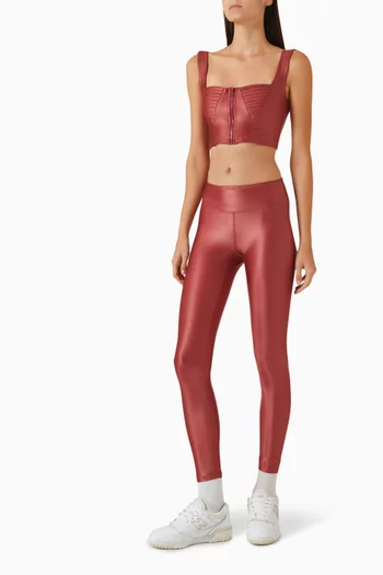 x Mona Kattan Celine High-waisted Leggings