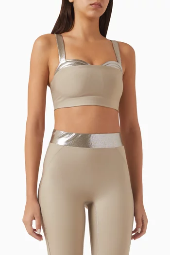 x Mona Kattan Lina Sports Bra