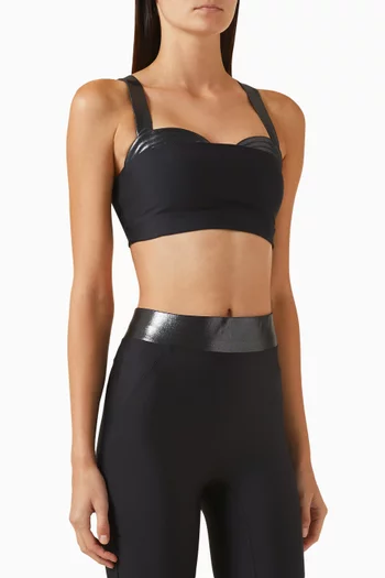 x Mona Kattan Lina Sports Bra