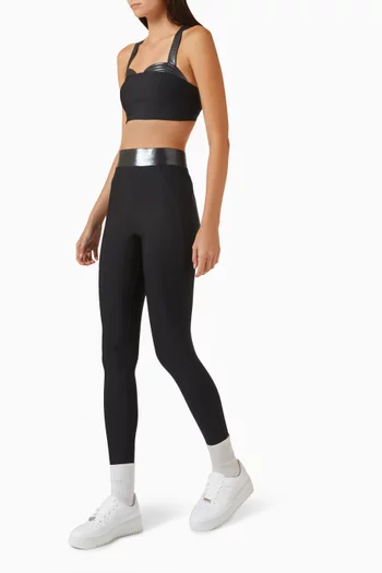 x Mona Kattan Lina High-waisted Leggings