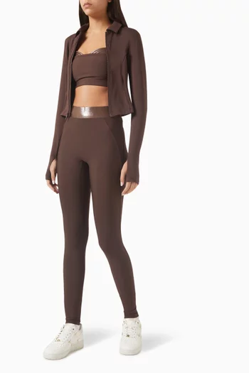 x Mona Kattan Lina High-waisted Leggings