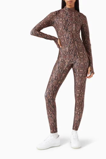 لغينغز لينا بخصر مرتفع هيروين سبورت × منى قطان