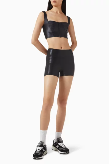 بلوزة بلا أكمام سيلين هيروين سبورت × منى قطان