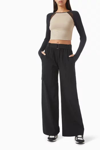 x Mona Kattan Alba Cropped Top