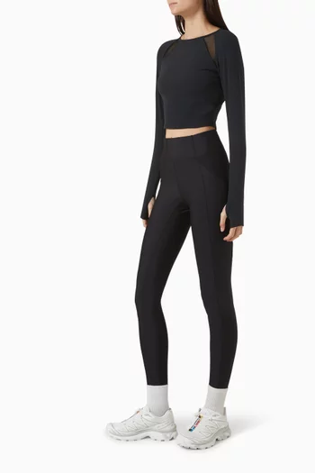 بلوزة ألبا قصيرة هيروين سبورت × منى قطان